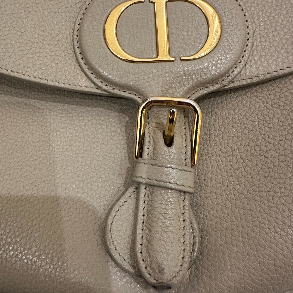 Dior Taupe Leather Crossbody Bag - Picture 10 of 16